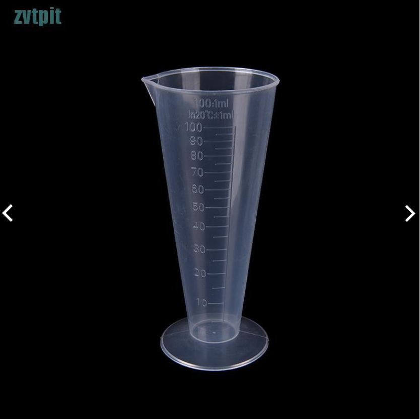 Cốc đo lường dạng cao bằng nhựa trong suốt dung tích 50ml / 100ml tiện dụng , ly đong , pha chế trà sữa