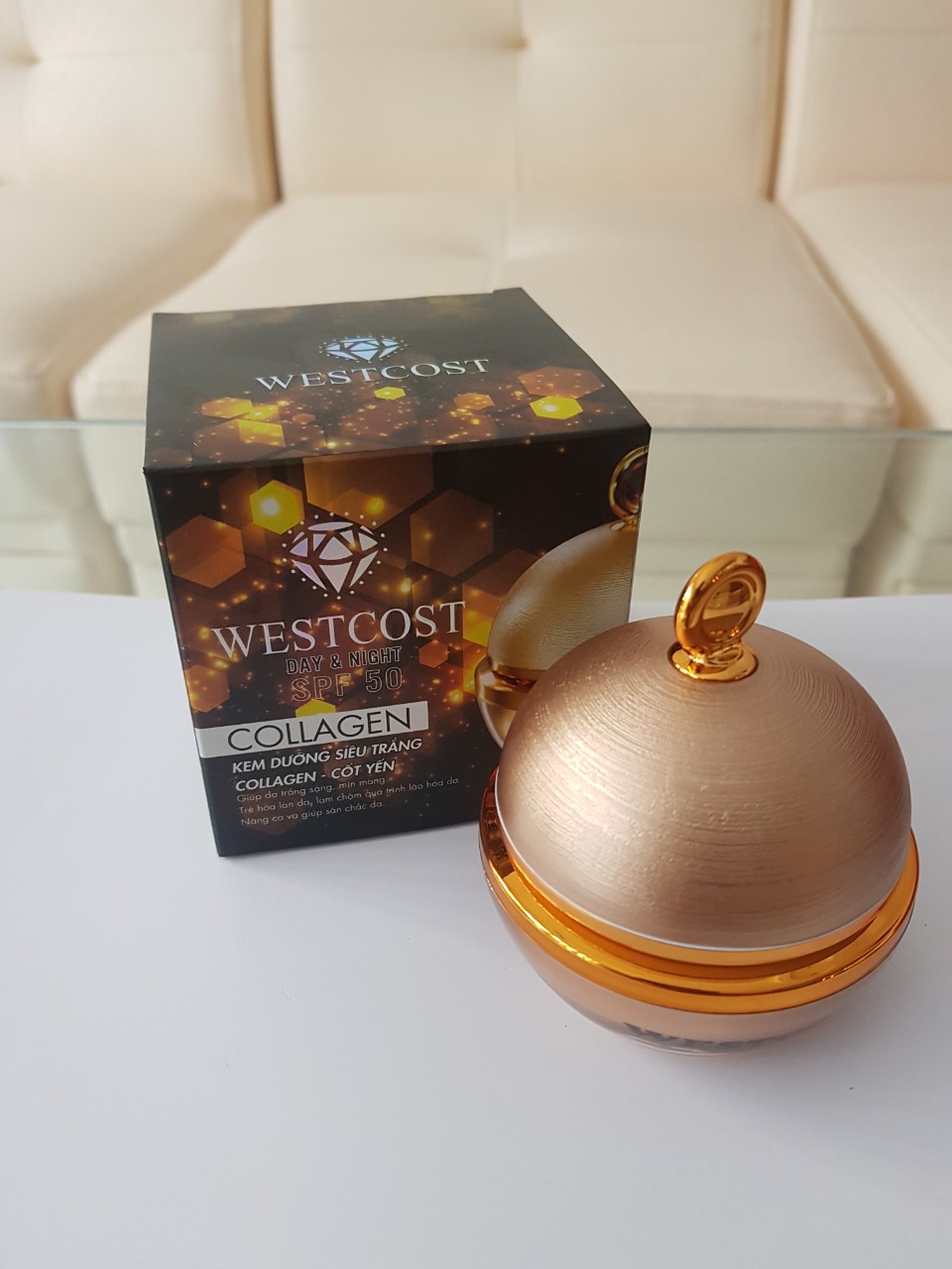 Kem dưỡng siêu trắng collagen-cốt yến westcost