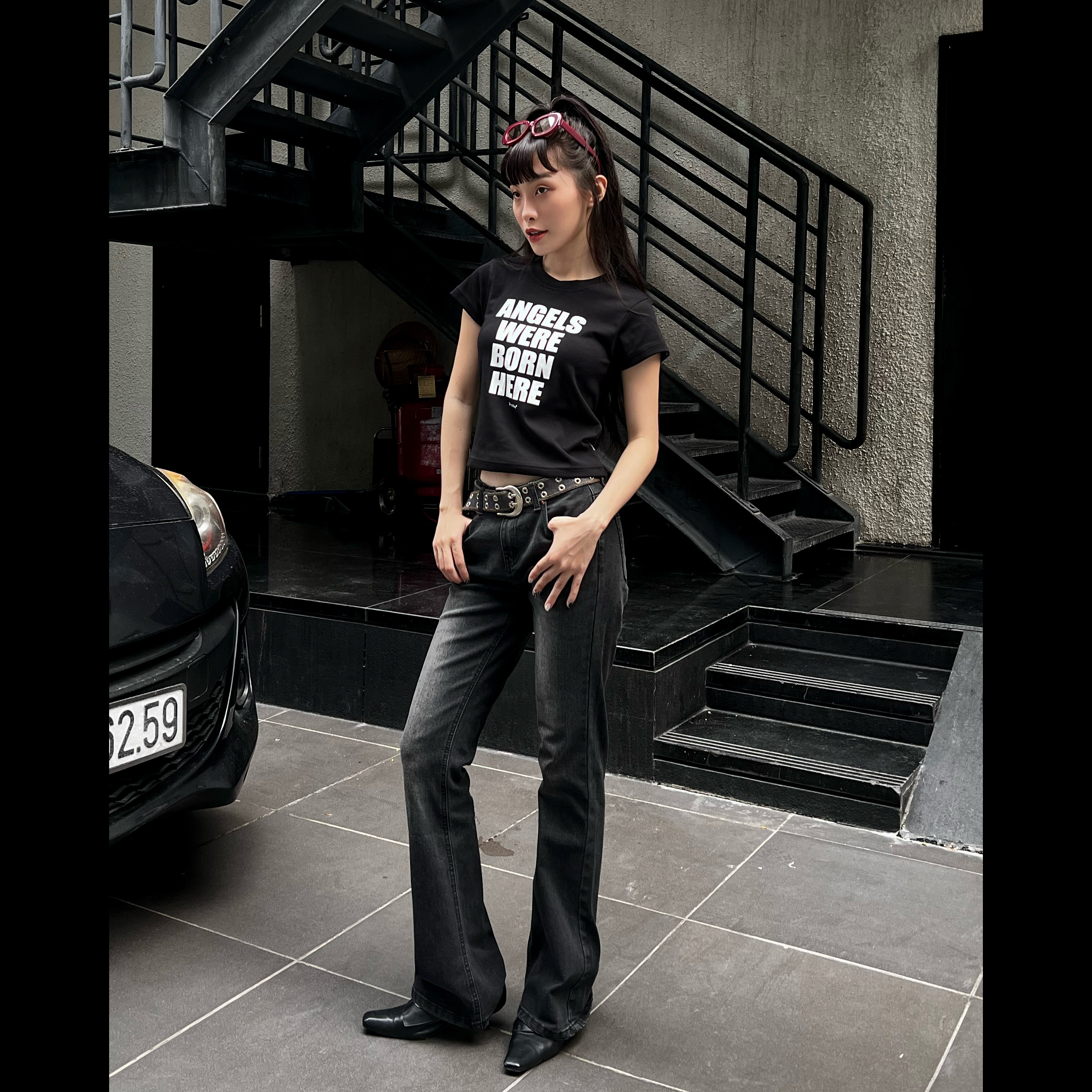 Áo Thun Baby Tee PRADIES Big Slogan