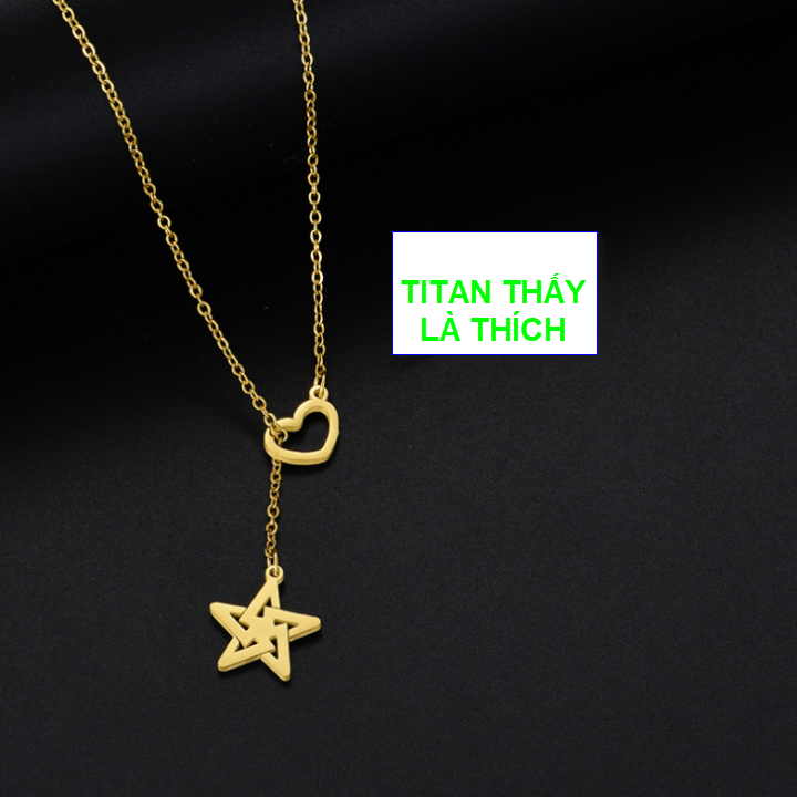 Star and moon necklace star chain