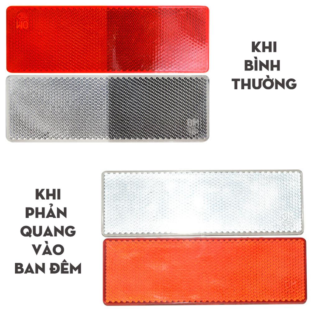 bộ 4 miếng phản quang dán xe máy xe ô tô xe tải