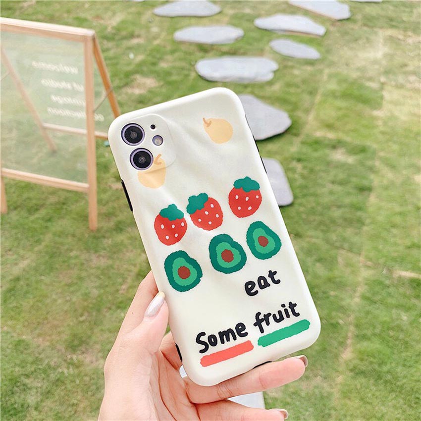 Ốp lưng iphone cao cấp full viền ốp silicon eat some fruit dành cho iphone6/ iphone 6 plus/ iphone 7/ iphone 7plus/ iphone 8/ iphone 8plus/ iphone X/ iphone Xs max/ iphone 11/ iphone 11 pro/ iphone 11 pro max