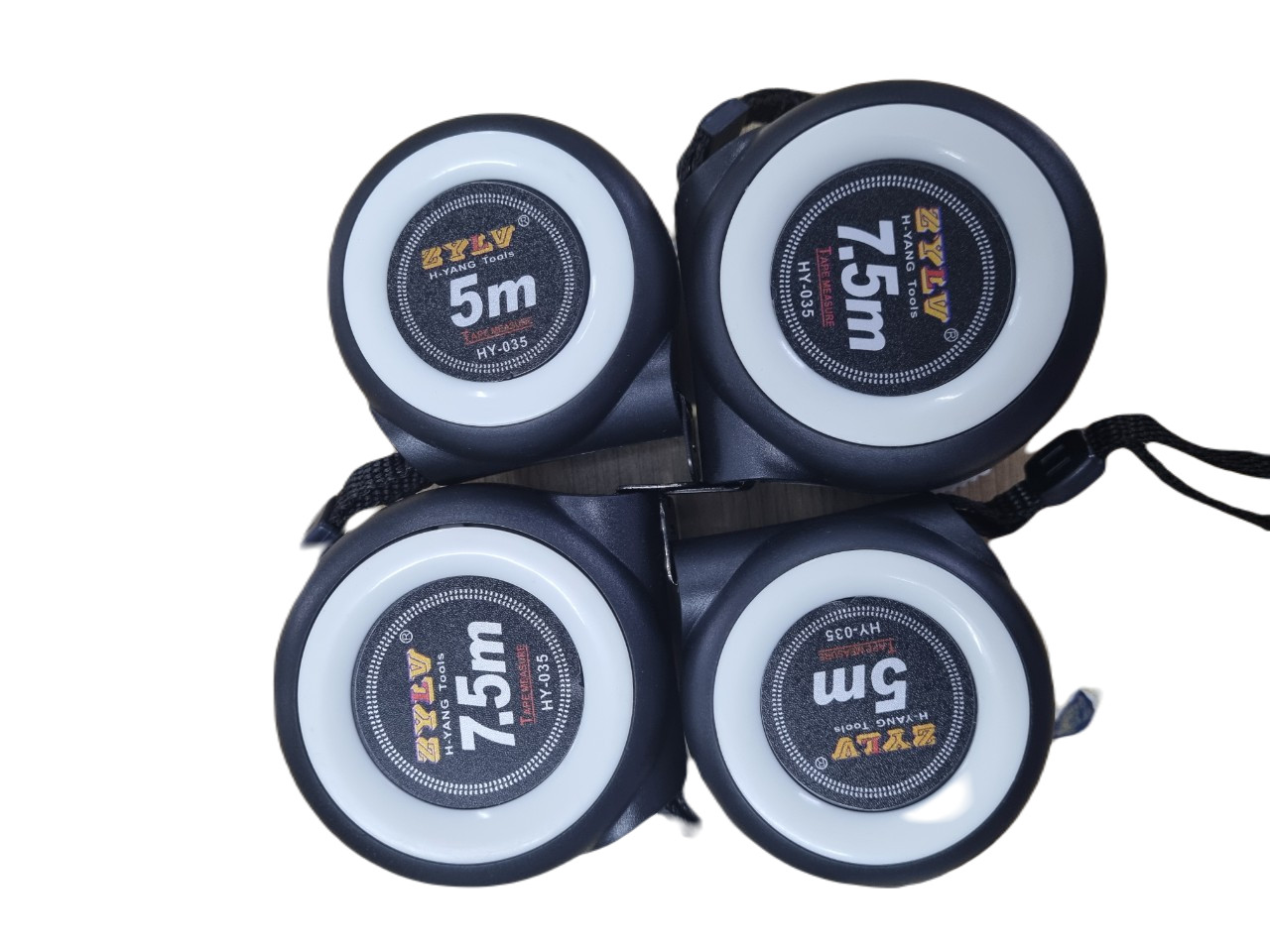 Thước dây tự hãm  LỖ BAN- ĐEN TRẮNG 2 mặt