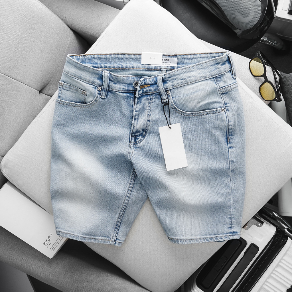 Quần lửng nam chất bò co giãn jean vnxk cao cấp