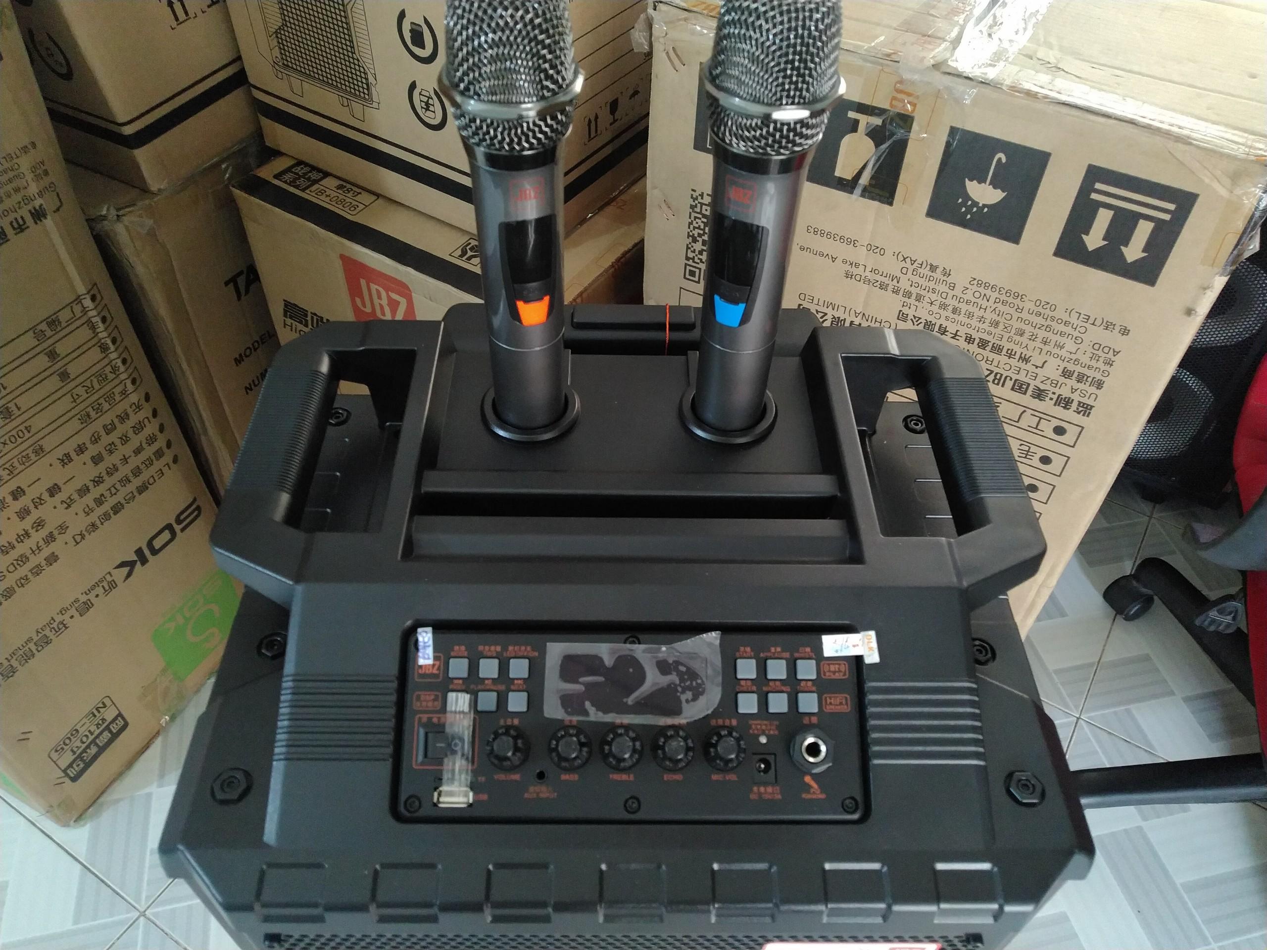[HCM]Loa kéo JBZ 1012 thùng gỗ bass đôi