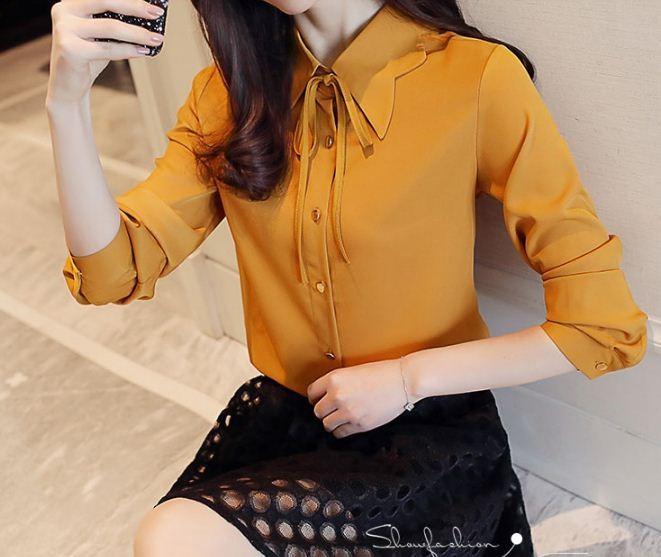 [HCM]Áo sơ mi cổ gợn sóng Nana