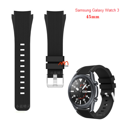 Dây đeo cao su gân sọc samsung galaxy watch 3 cs02