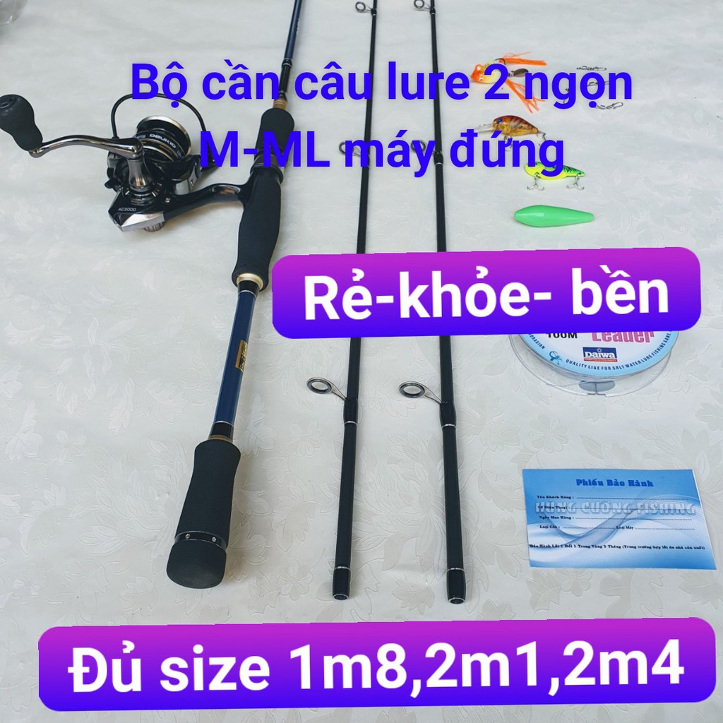 Bộ cần câu lure máy đứng 2 ngọn fishing of catch 🔰hàng chất lượng- gía siêu rẻ🔰bộ cần lure máy đứng