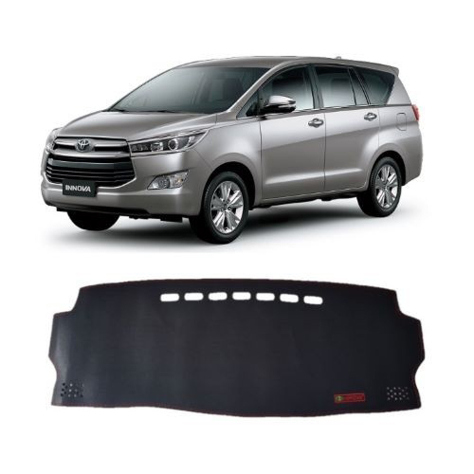 Thảm phủ taplo da xe Innova 2016 - 2019 , thảm taplo da vân cacbon