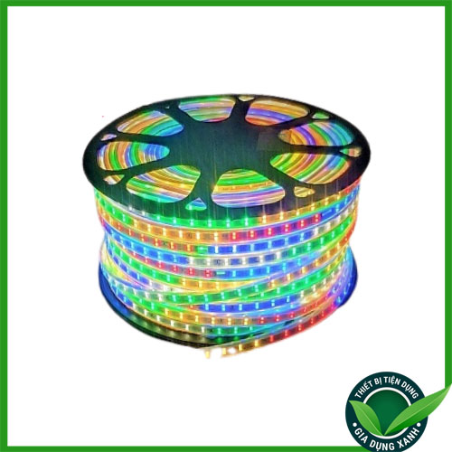 Cuộn dây LED nháy đuổi 2 hàng LED với 2835 mạch đôi, lõi đồng cao cấp với vỏ bọc nhựa silicon chịu mọi khắc nghiệt của thời tiết