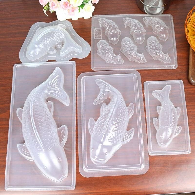 KHUÔN RAU CÂU NHỰA 6 CÁ CHÉP
