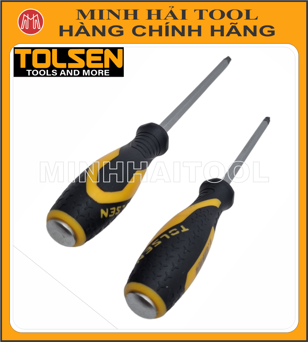 TOLSEN – Tô vít đóng bake PH3 dài 150mm. Model: 20127. Chất liệu: Thép chrome vanadium
