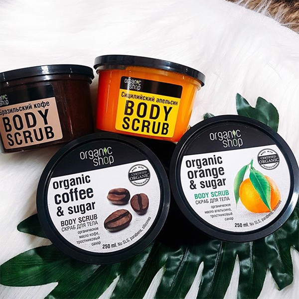 [HCM]Tẩy Da Chết Organic Shop Body Scrub 250Gr