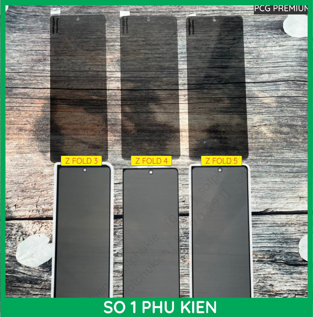 Kính cường lực Samsung Z Fold 3 / Z Fold 4 / Z Fold 5 chống nhìn trộm full keo chuẩn đẹp, bảo vệ riêng tư
