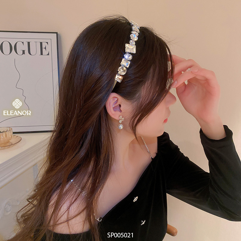Băng đô cài tóc Eleanor Accessories cài tóc đính đá lấp lánh phụ kiện tóc 4384