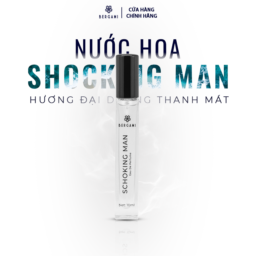 Nước Hoa Nam Chính Hãng Bergami, Mùi Hương Hiện Đại Lịch Lãm Chuẩn Quý Ông 10ml/chai