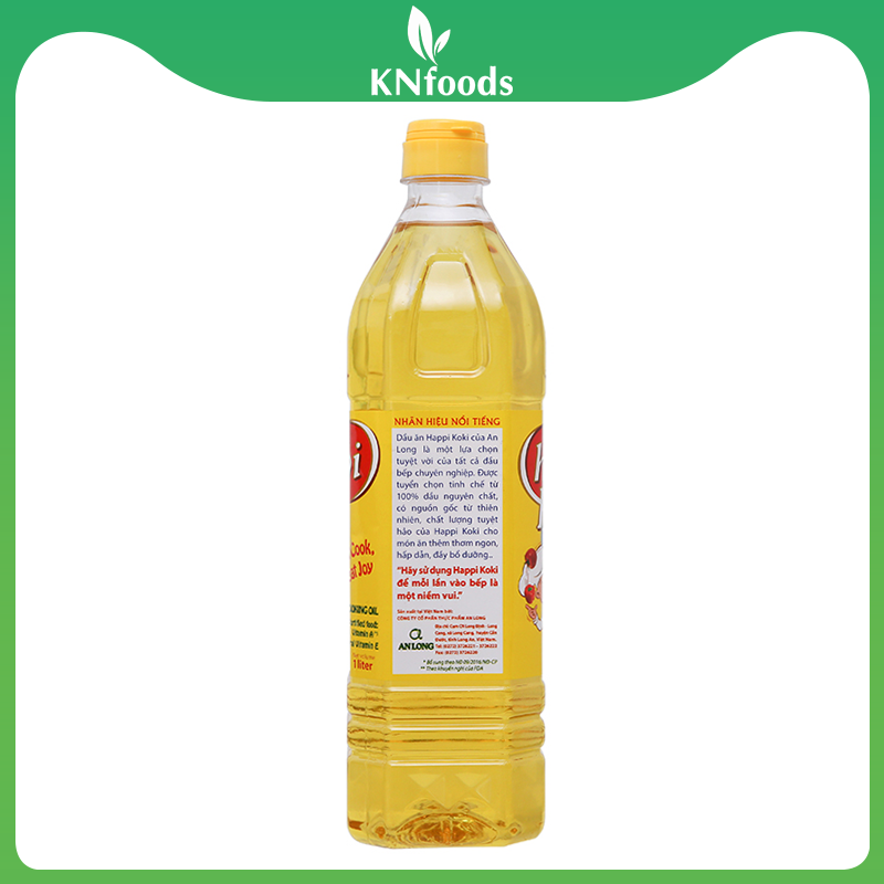 Dầu ăn cao cấp Happi Koki chai 1 lít