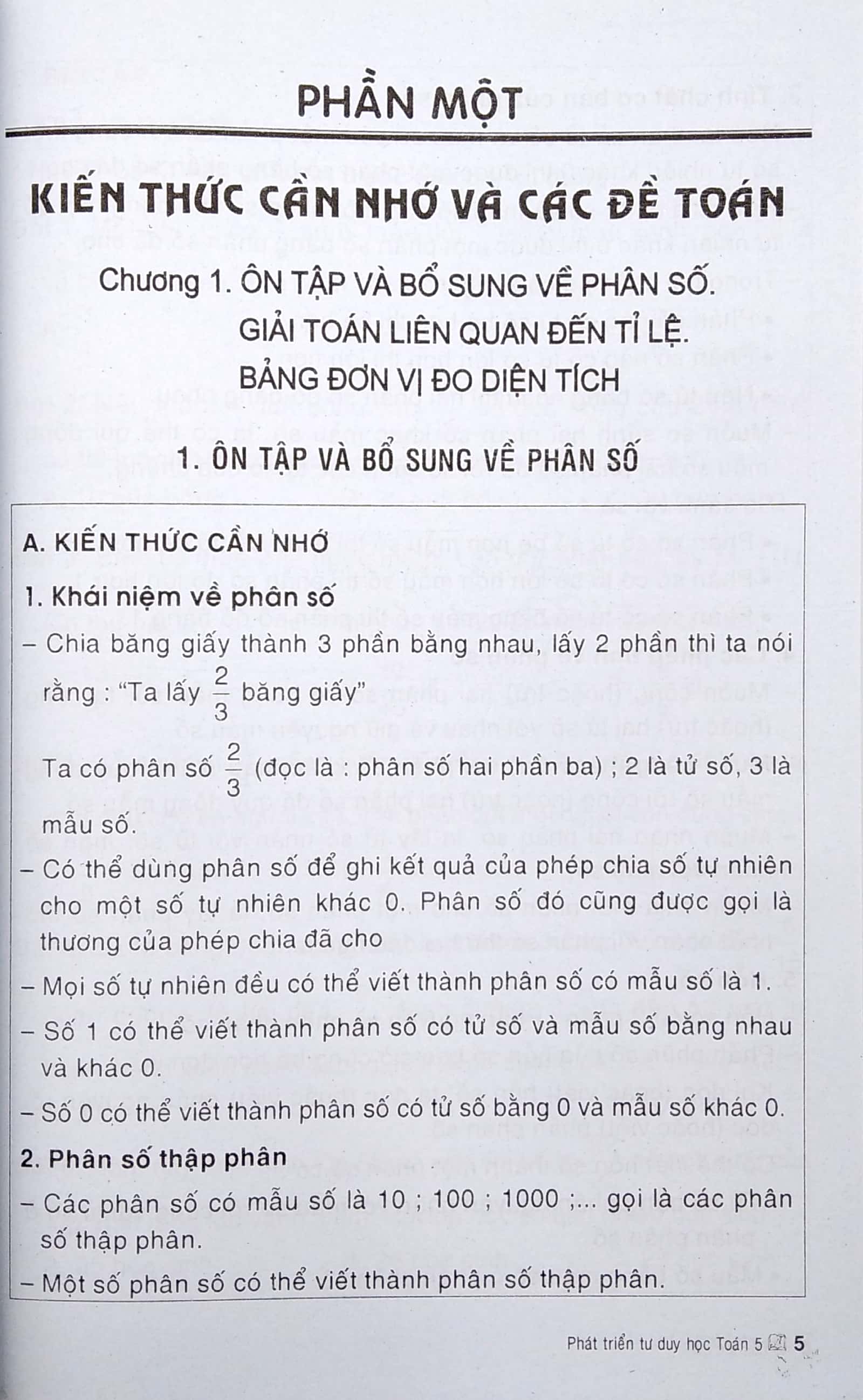 Fahasa - Phát Triển Tư Duy Học Toán 5