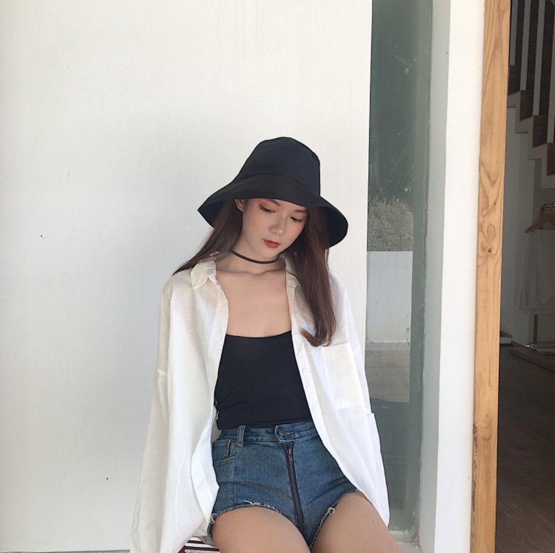 Áo sơ mi tay dài phom rộng Ulzzang 11316