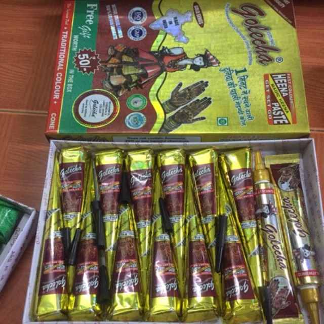 Mực vẽ henna bán lẻ (2 cone) trở lên - Đen