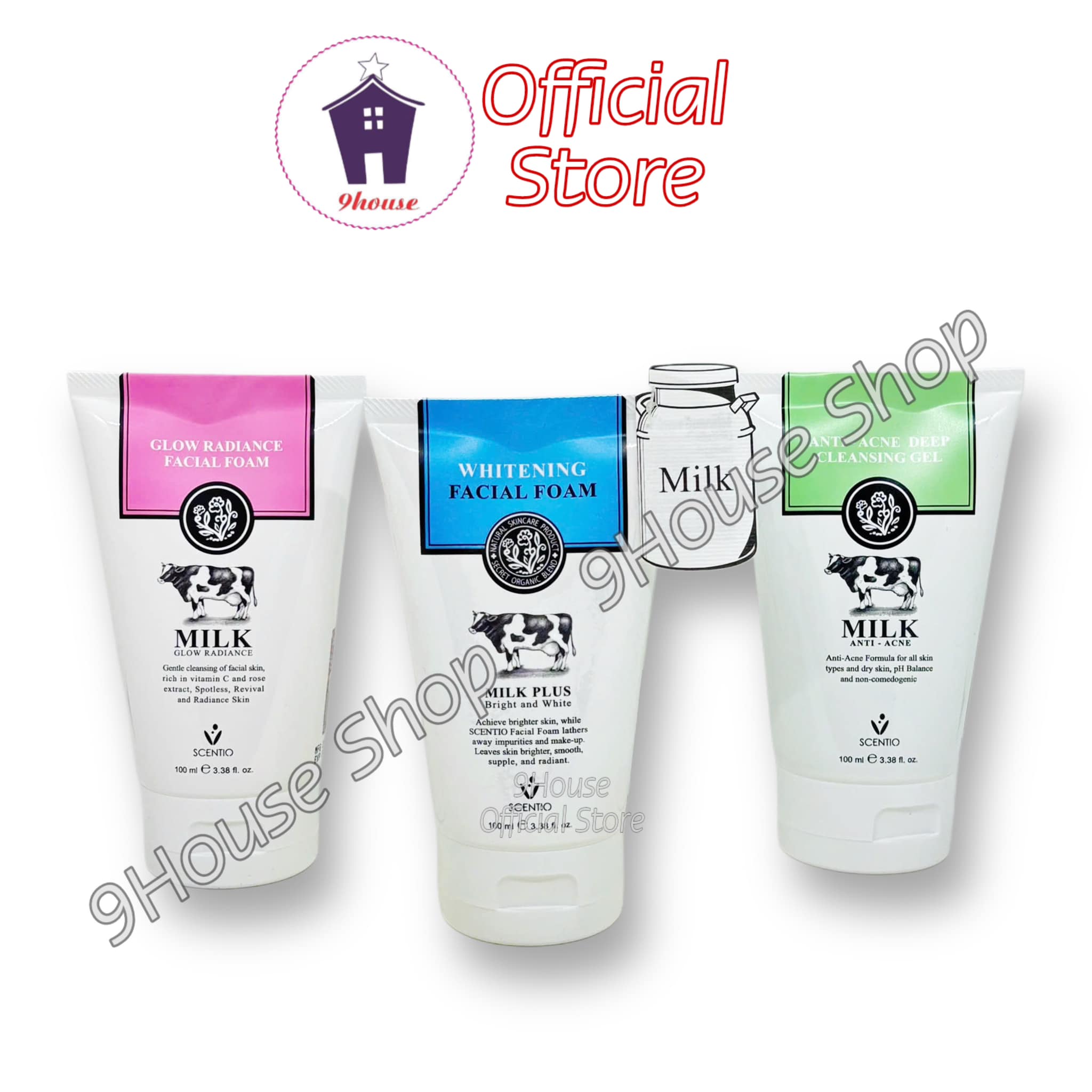 01 Tuýp SRM Bò Milk Plus Scentio Thái Lan c100ml