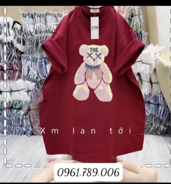 Áo thun 3158 form rộng gấu the x