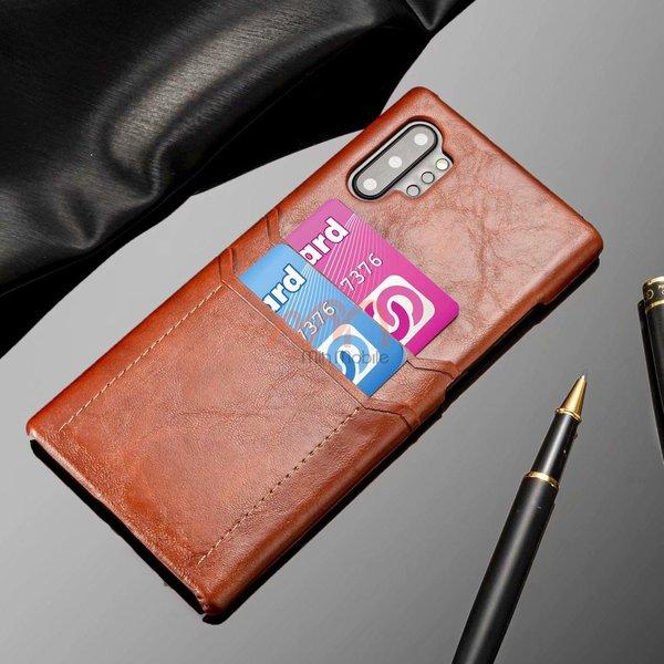 Ốp lưng da đựng thẻ Samsung Note 10 10 Plus hiệu Rock
