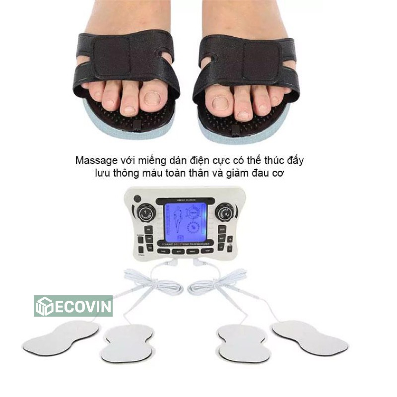 Máy massage xung điện trị liệu,máy điện xung trị liệu,máy xung kích,máy châm cứu điện giảm đau nhức cơ thế + tặng kèm 8 miếng dán đi cùng máy