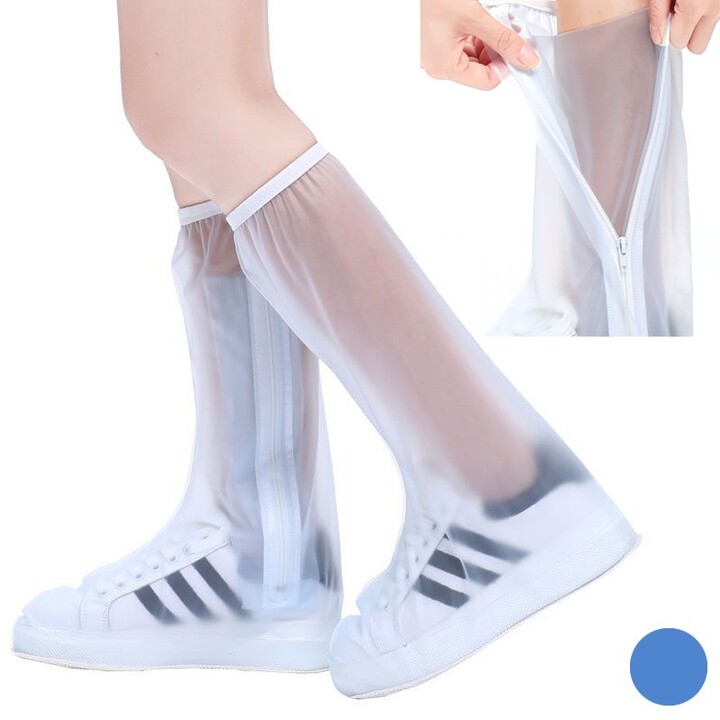 Giày đi mưa cao cổ, bao trùm giày bảo vệ giày chống nước rất tốt