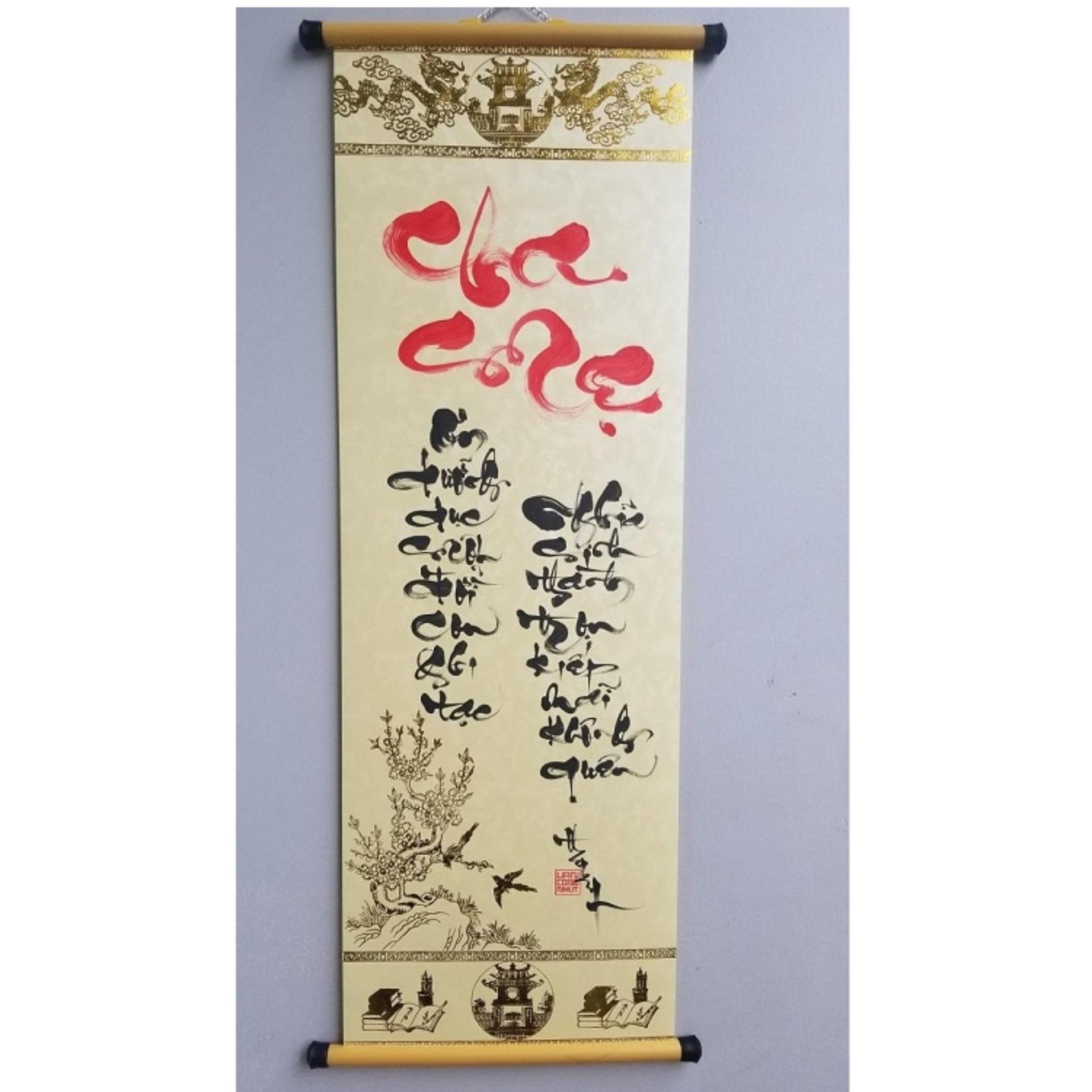 Thư pháp Cha mẹ. Quà tặng  Cha mẹ. Quà tết
