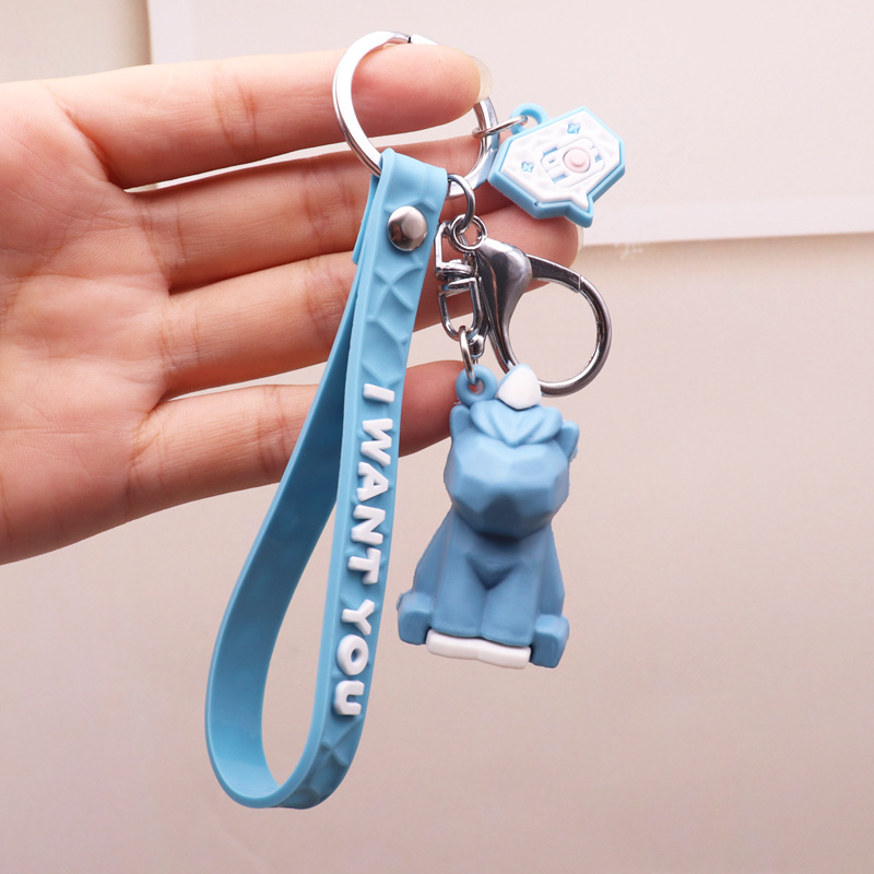 [Siêu Cute] 1 móc khóa Khủng Long xanh dễ thương cho cặp đôi và các hình thú khác