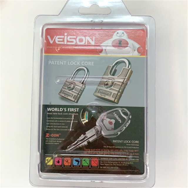 Ổ khóa 6cm thường VEISON