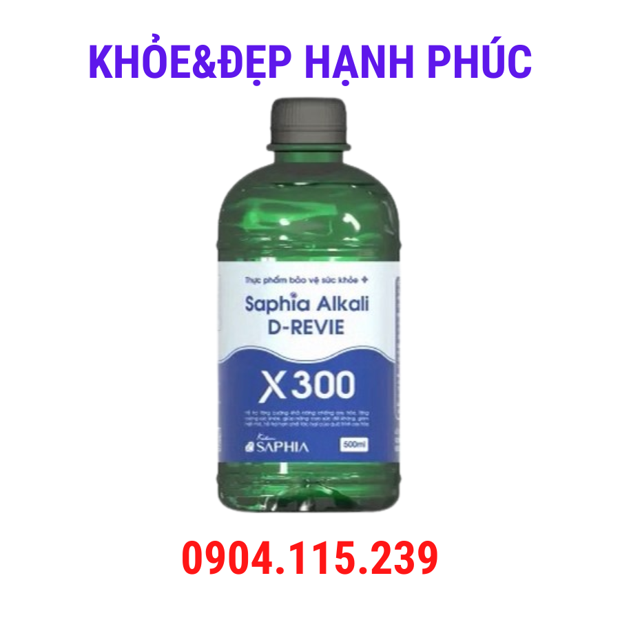 Kiềm gan thận saphia alkali x300 – 500 ml/chai