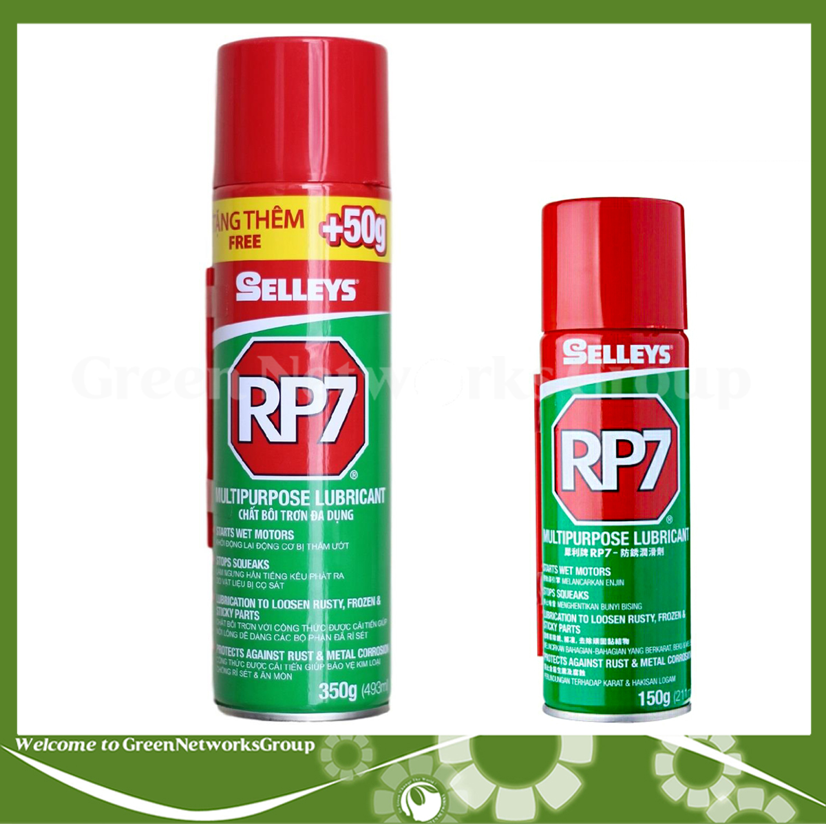 Dầu chống rỉ sét và bôi trơn đa dụng RP7 150g -350g ( 1 Chai ) Greennetworks