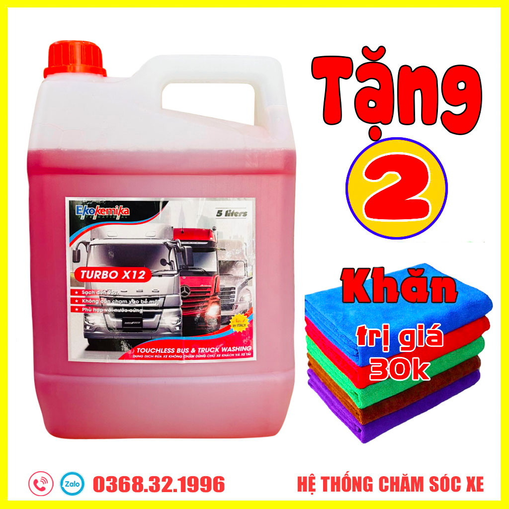 "hot" dung dịch rửa xe không chạm, nước rửa xe ôtô, xe máy ekokemika 5l siêu sạch, siêu bóng