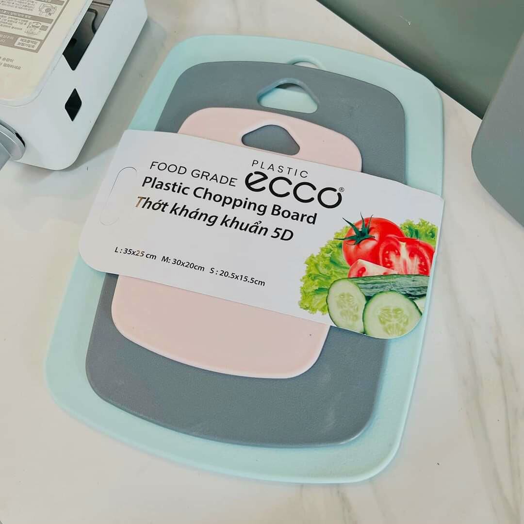 Bộ Thớt Nhựa PP Kháng Khuẩn Ecco