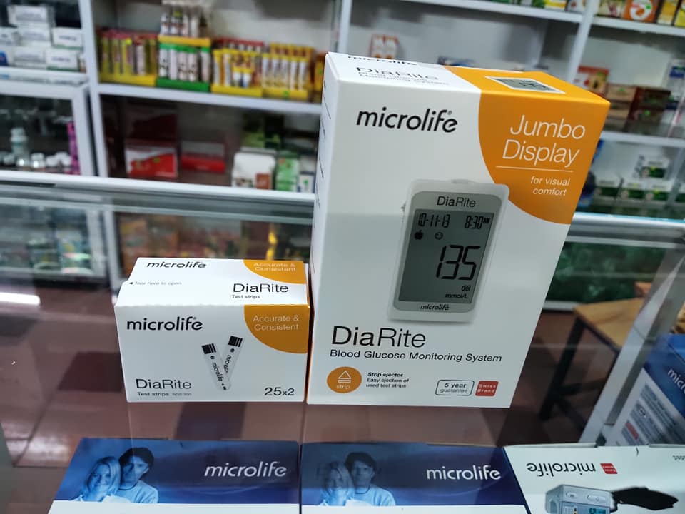 Que thử đường huyết Microlife DiaRite BGM Test (50 que)