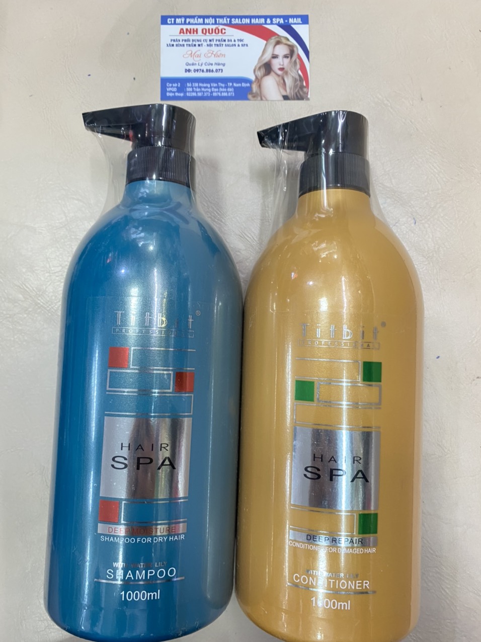 Dầu gội xả titbit hair spa phục hồi siêu mượt siêu thơm 1000ml