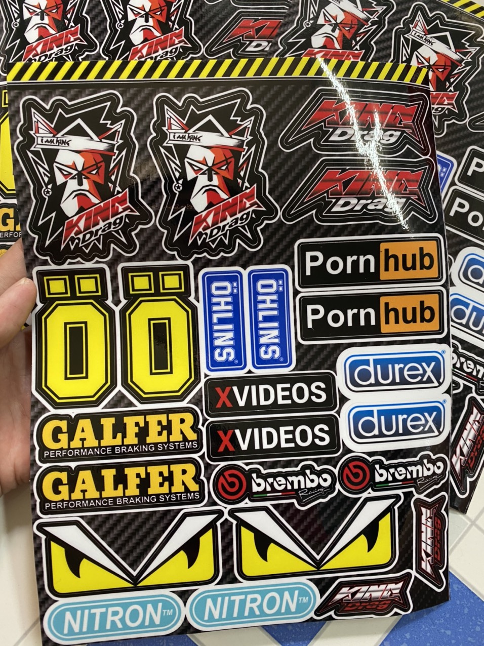 [HCM]SÉT LOGO KING DRAG OH MẮT FENDY