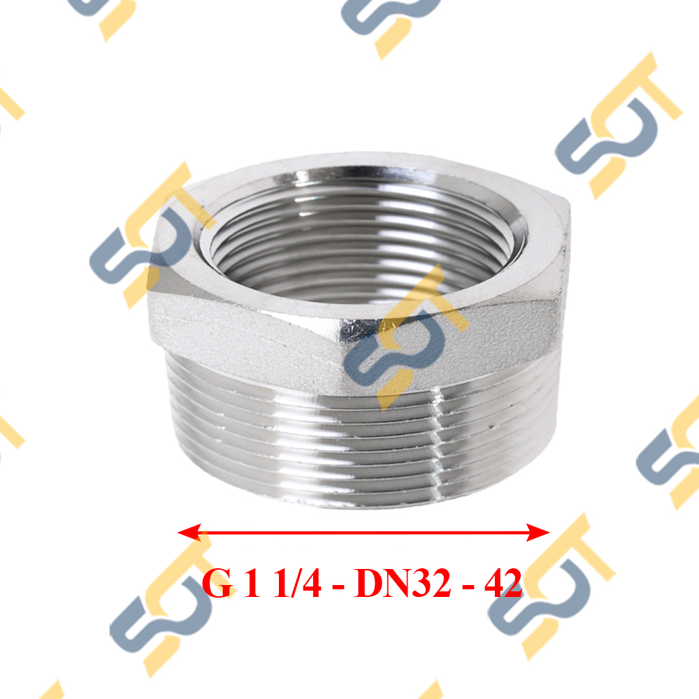 Cả Rá Inox, Nối Giảm Ren Trong Ren Ngoài 304, Cà rá Inox 42 Lơ Thu Ren ...
