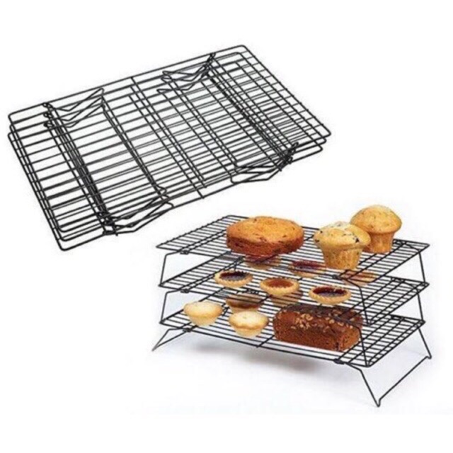 Rack phơi bánh 3 tầng 33 cm x 24 cm x 7 cm 13 inch