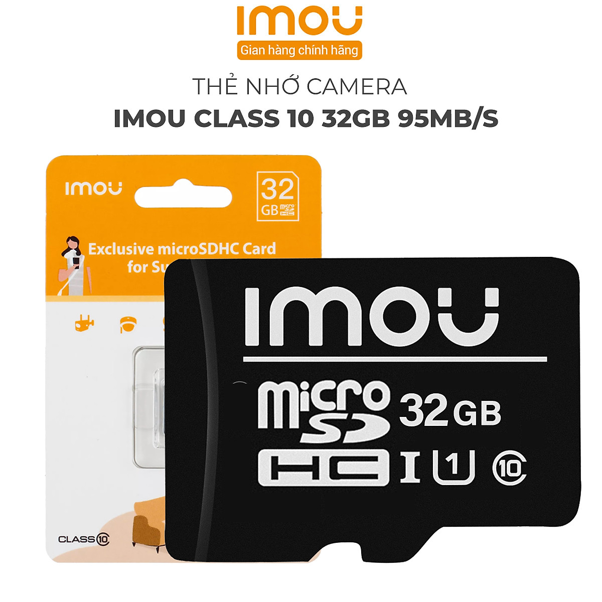 Thẻ nhớ Imou class 10 32G 64G tốc độ cao