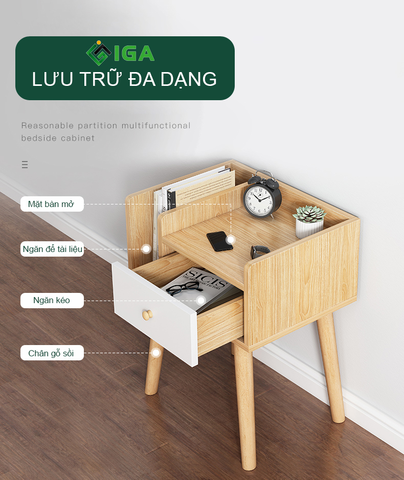 Tủ đầu giường, Tab đầu giường - GP175