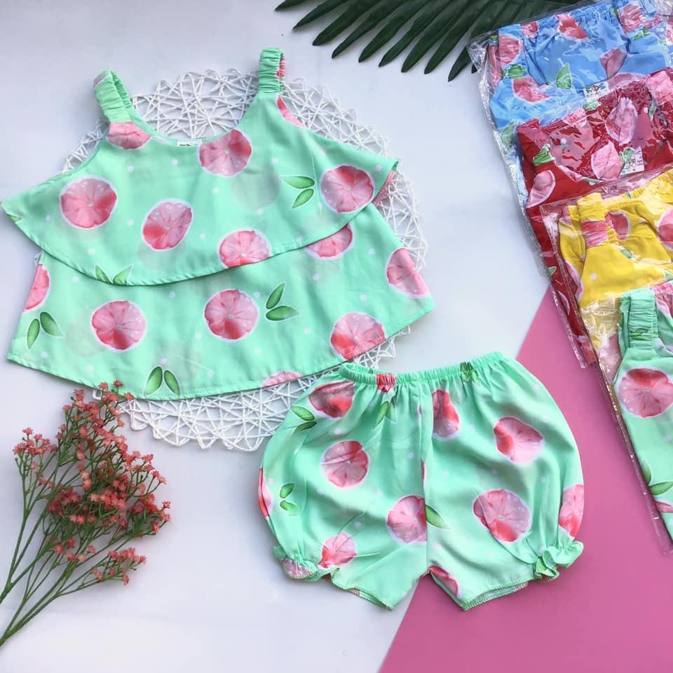 Combo 4 bộ đồ tôn (tole - lanh) cho bé gái cực xinh (4-9kg) (Giao mẫu ngẫu nhiên)