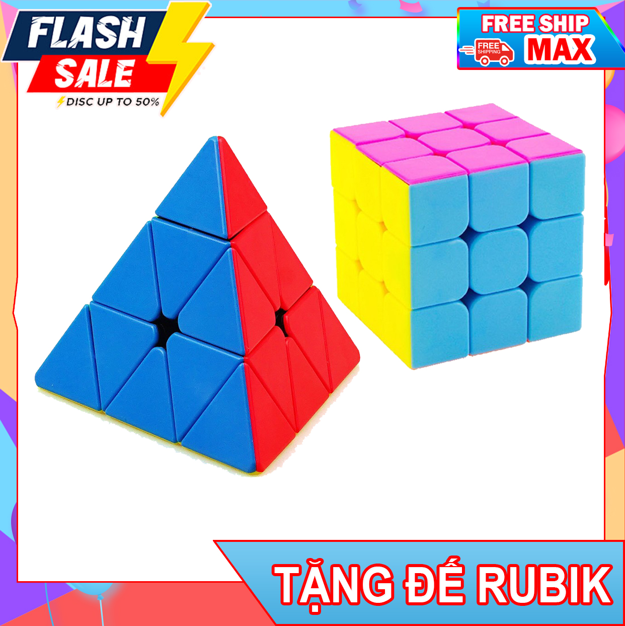 (FREE SHIP - QUÀ TẶNG FREE ) COMBO 2 RUBIK THI ĐẤU CAO CẤP - Rubic Cyclone Boys Pyraminx - Rubik 3x3 - đồ chơi Rubic siêu nhạy - Đế Rubik - Rubik kim tự tháp cao cấp - Combo 2 rubik siêu nhạy - Sản phẩm có phân loại