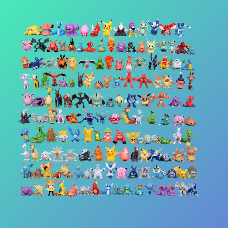 Set 144 mô hình Pokemon 2~3cm đáng yêu dùng để trang trí