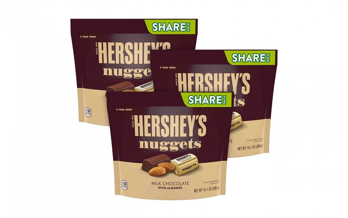 Socola Hershey's Nuggets sữa nhân hạnh nhân ( mẫu mới 286g )