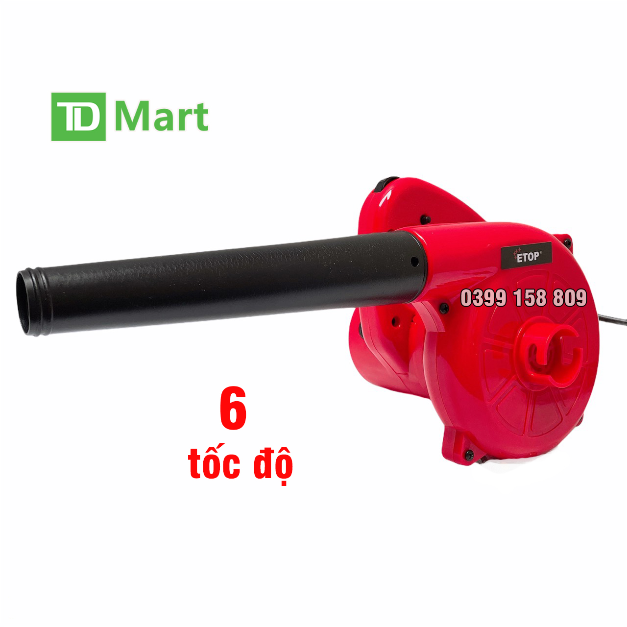 Máy thổi bụi cầm tay ETOP XC - 25T, công suất 700W mạnh mẽ, 6 Tốc Độ