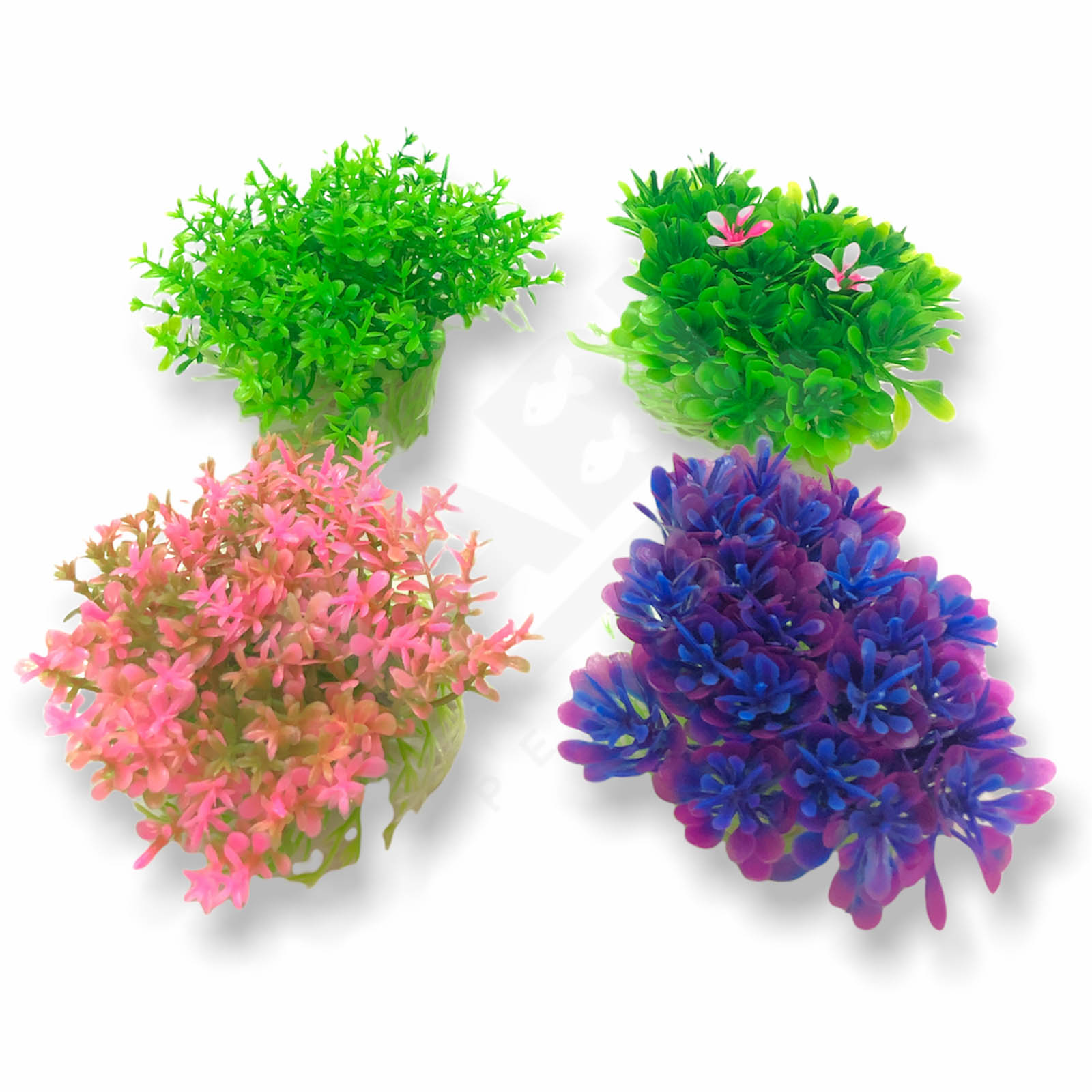 Cây Nhựa Mô Hình Trang Trí Hồ Cá SIZE MINI [CÂY TRÒN MINI]