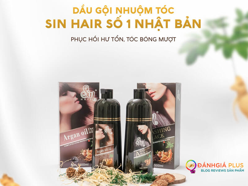 [HCM]Dầu Gội Phủ Đen Tóc CHống Rụng SIN HAIR